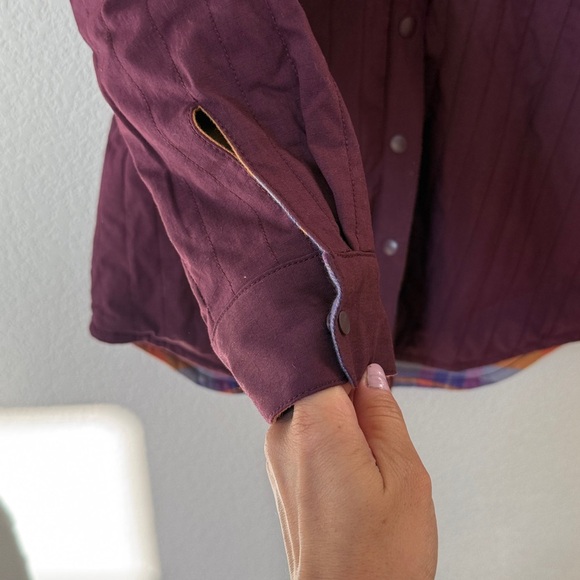 Cotopaxi Salto Insulated Flannel Jacket Purple Orange size Small - Picture 5 of 16